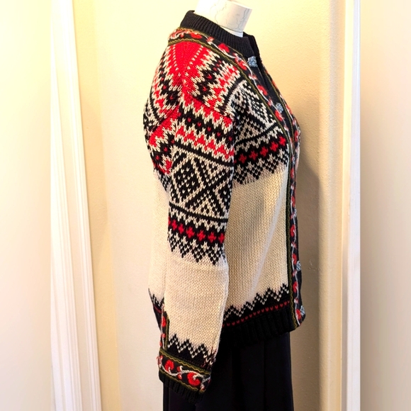 A.S EVEBOFOSS Vintage Norwegian Wool Cardigan - Picture 4 of 8
